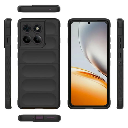Custodia per Motorola Edge 60 Pro, Techsuit, Magic Shield, Nera