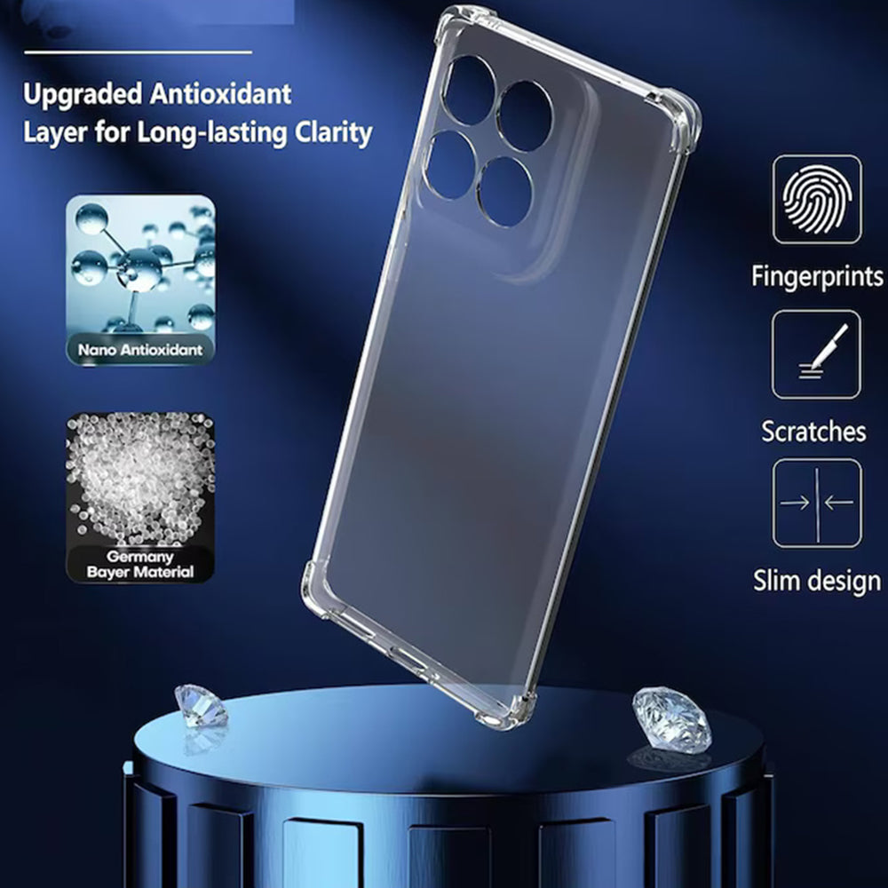 Custodia per Motorola Edge 60 Pro, Techsuit, Shockproof Clear, Trasparente