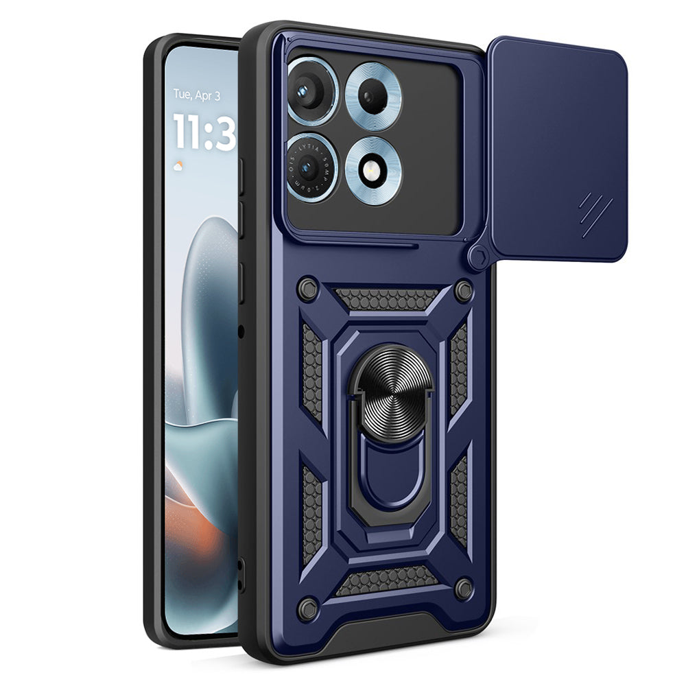 Custodia per Motorola Edge 70 Max, Techsuit, CamShield, Blu