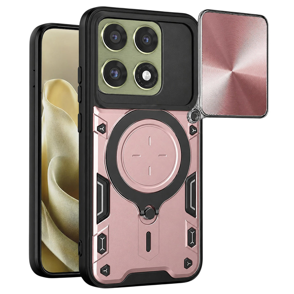 Custodia per Motorola Edge 70 Pro, Techsuit, CamGuard Pro, Rosa Dorato