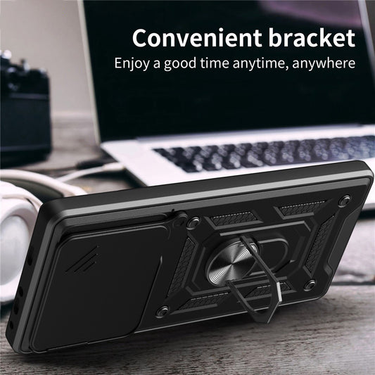 Custodia per Motorola Edge 70, Techsuit, CamShield, Blu