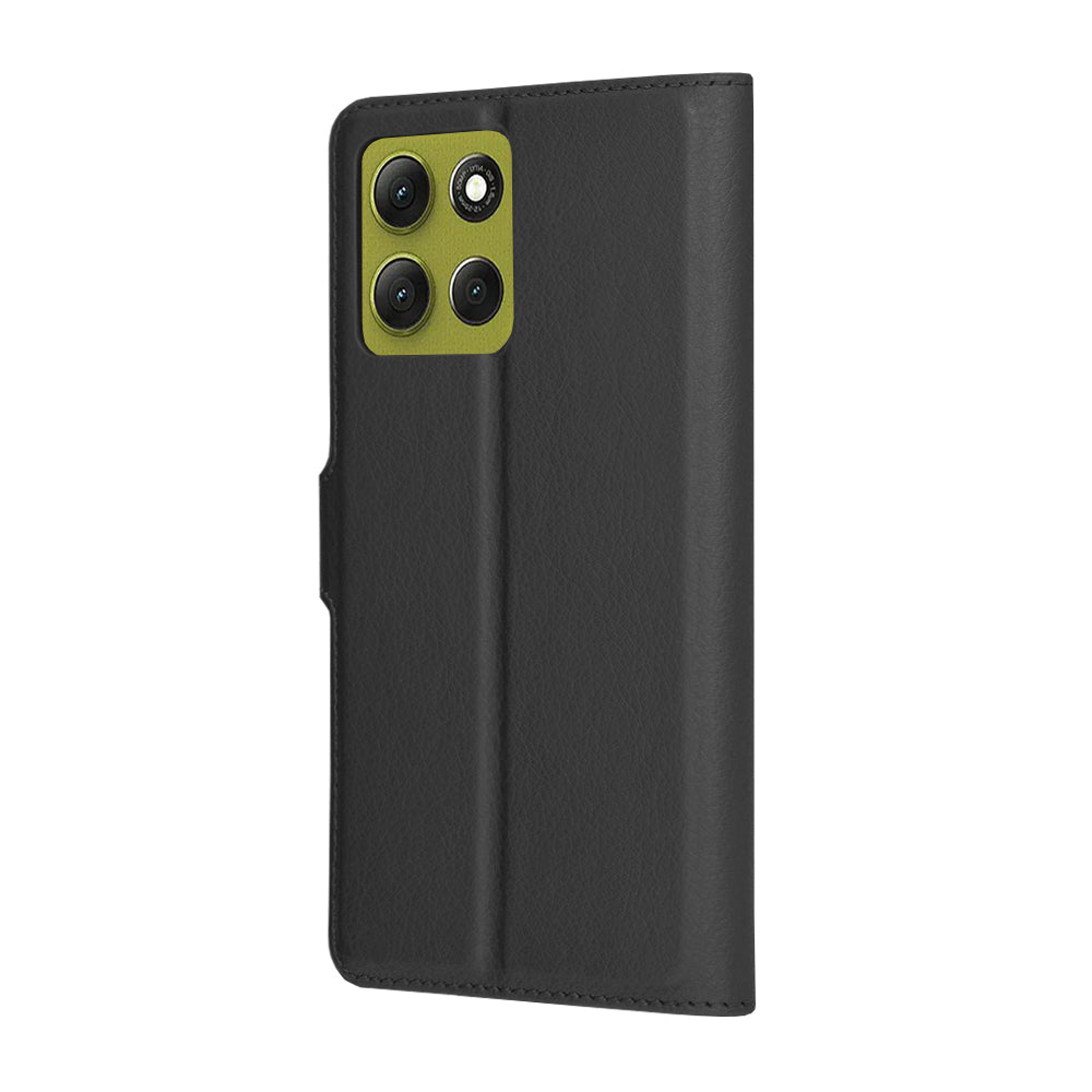 Custodia per Motorola Moto G86, Techsuit, Leather Folio, Nera