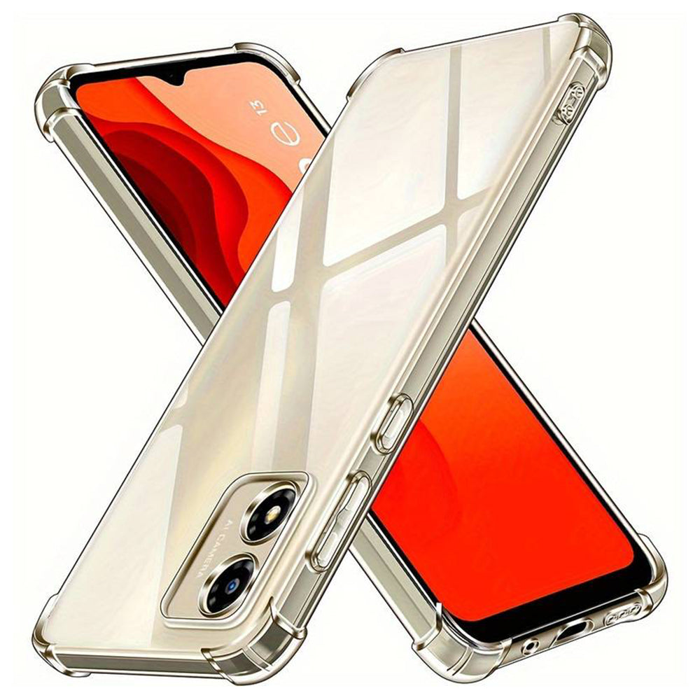 Custodia per Motorola Moto E13, Techsuit, Shockproof Clear, Trasparente