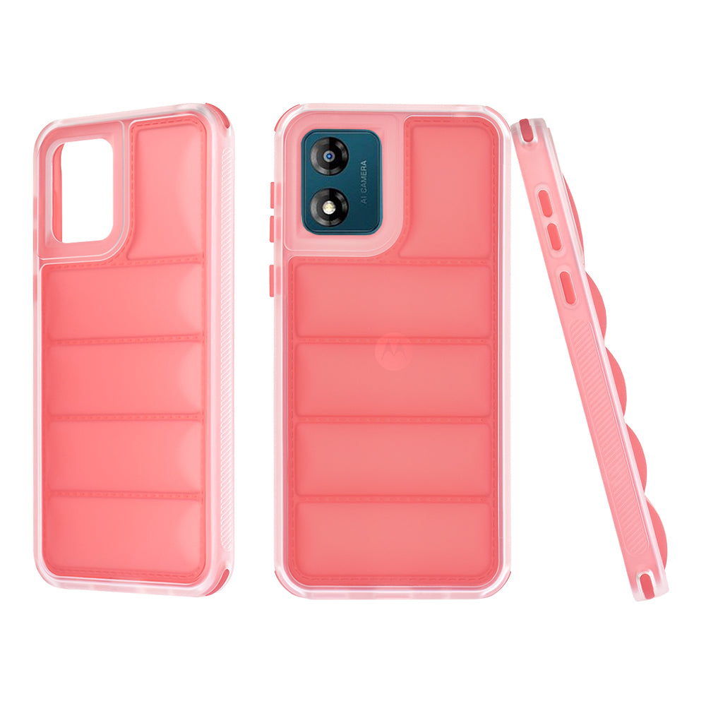 Custodia per Motorola Moto E13, Techsuit, Wave Shield, Rossa