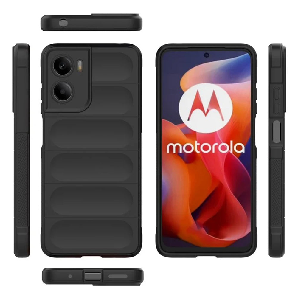 Custodia per Motorola Moto E15 / G05, Techsuit, Magic Shield, Nera