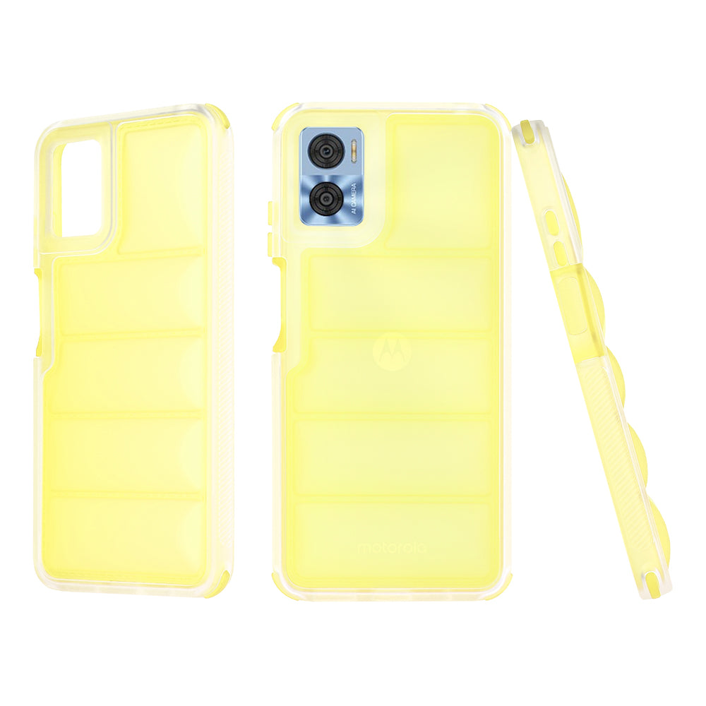 Custodia per Motorola Moto E22i / E22, Techsuit, Wave Shield, Gialla