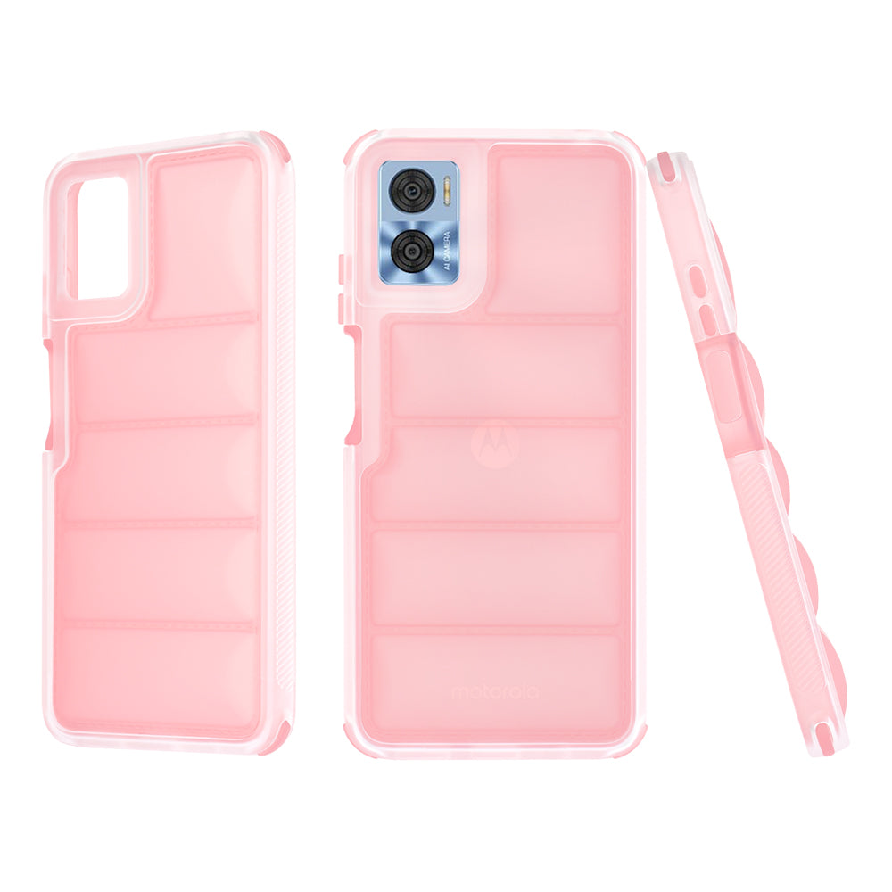 Custodia per Motorola Moto E22i / E22, Techsuit, Wave Shield, Rosa