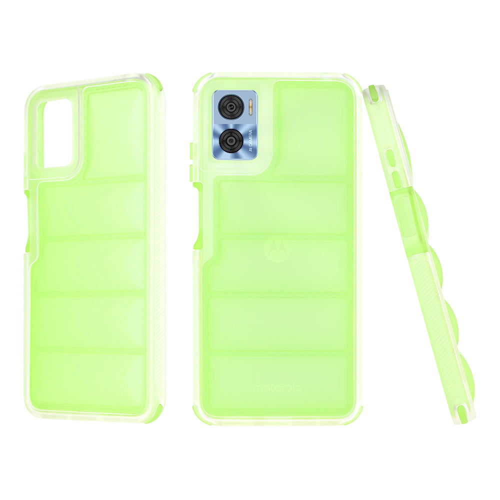 Custodia per Motorola Moto E22i / E22, Techsuit, Wave Shield, Verde