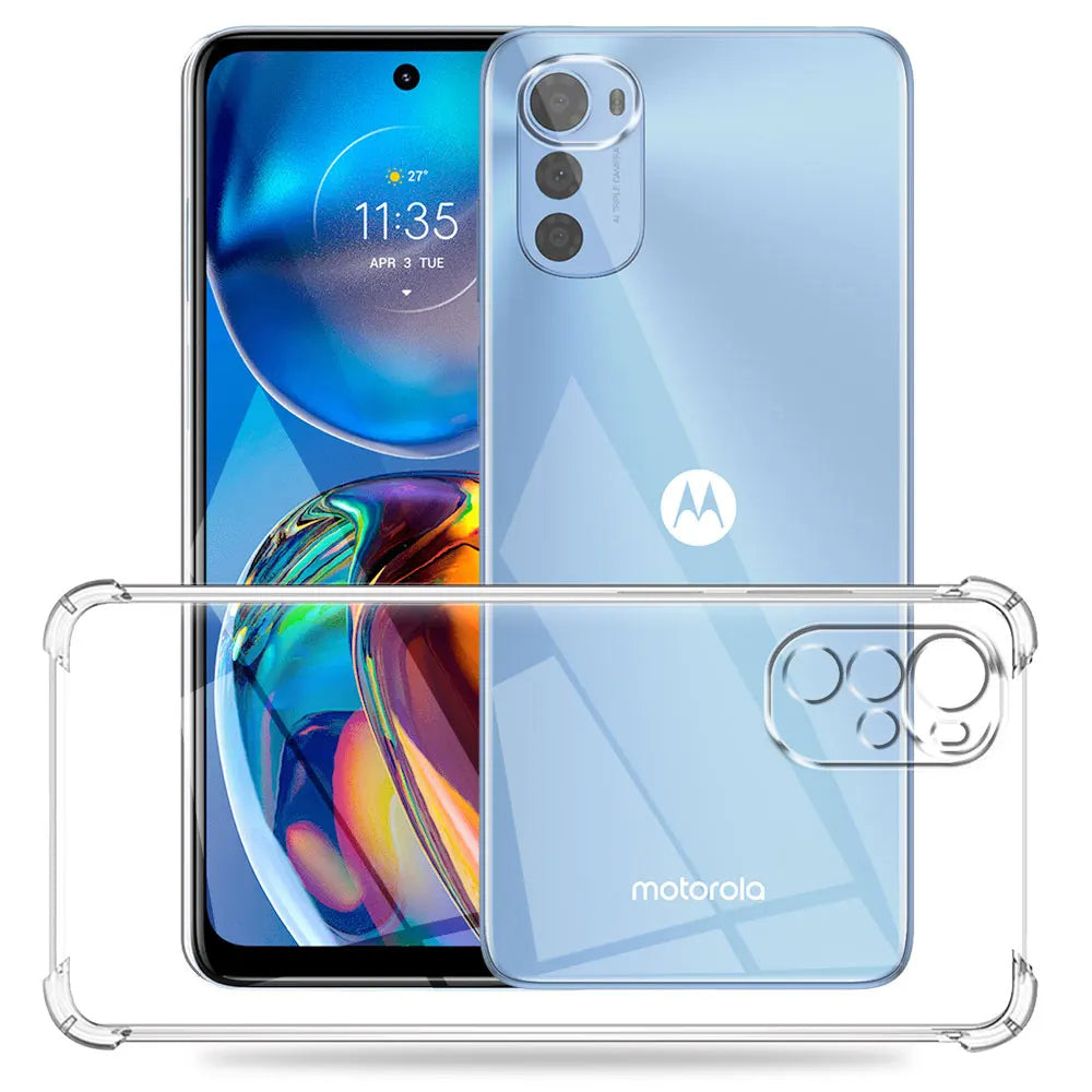 Custodia per Motorola Moto E32s / E32 / G22, Techsuit, Shockproof Clear, Trasparente