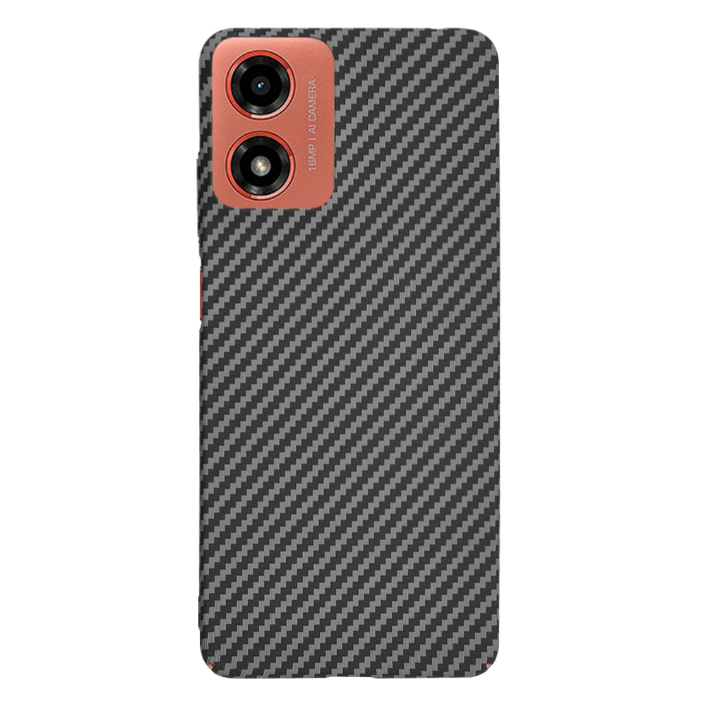 Custodia per Motorola Moto G04s / E14 / G04 / G24, Techsuit, Carbonite FiberShell, Nera