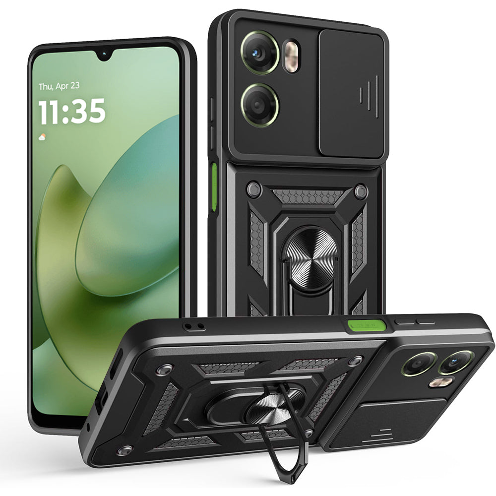 Custodia per Motorola Moto G06, Techsuit, CamShield, Nera