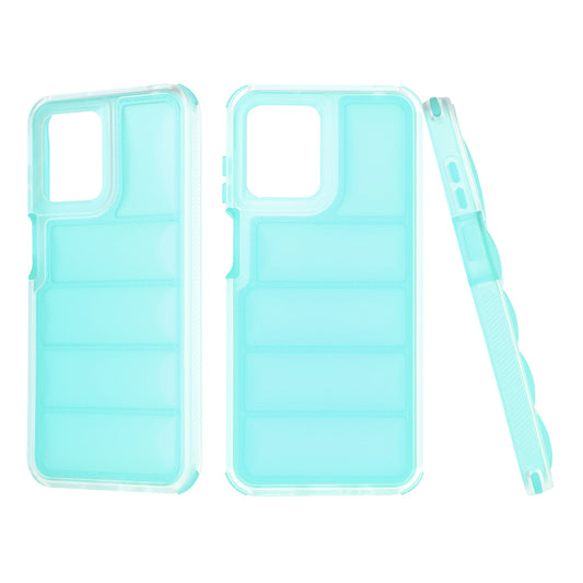 Custodia per Motorola Moto G13 / G23 / G53, Techsuit, Wave Shield, Turchese