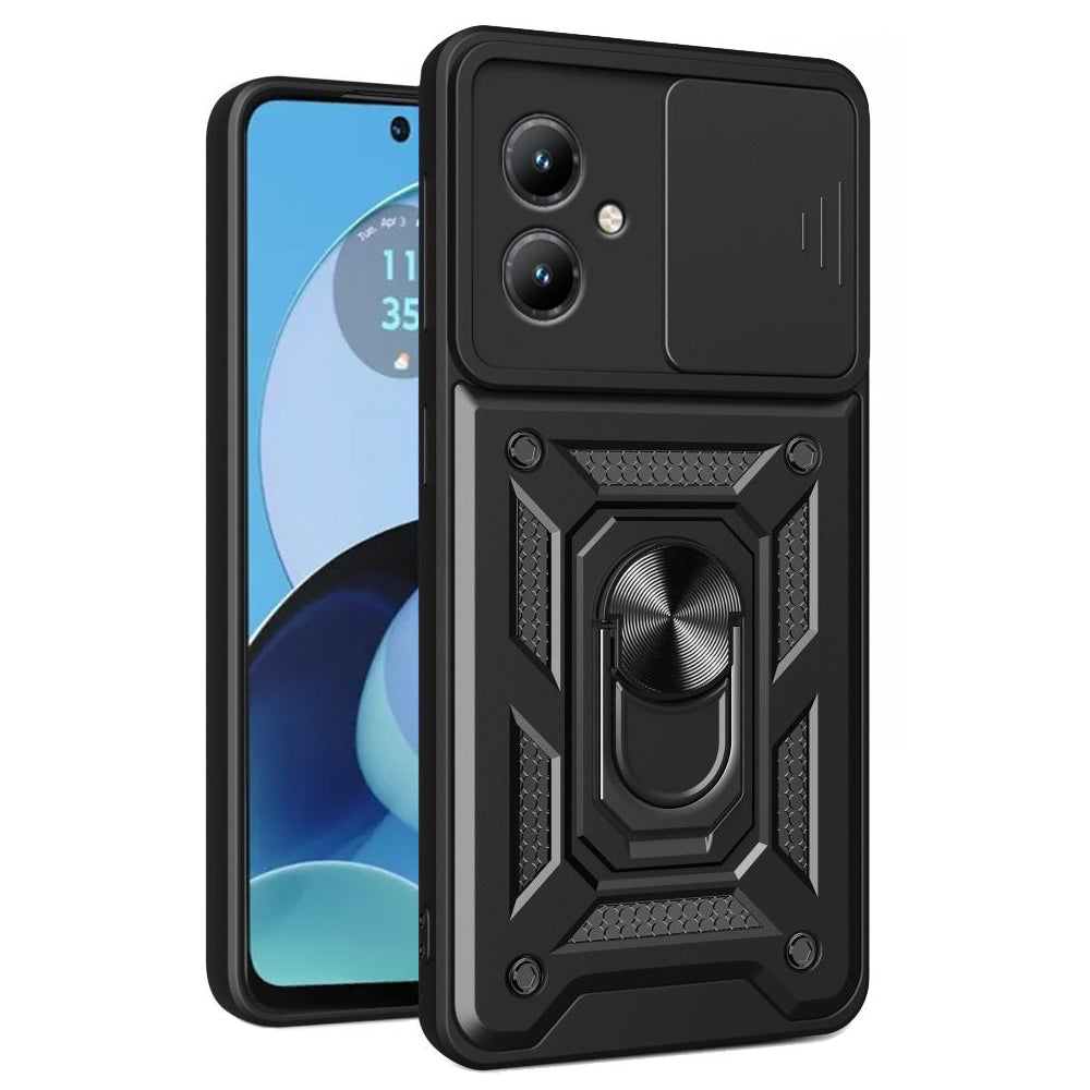 Custodia per Motorola Moto G14, Techsuit, CamShield, Nera