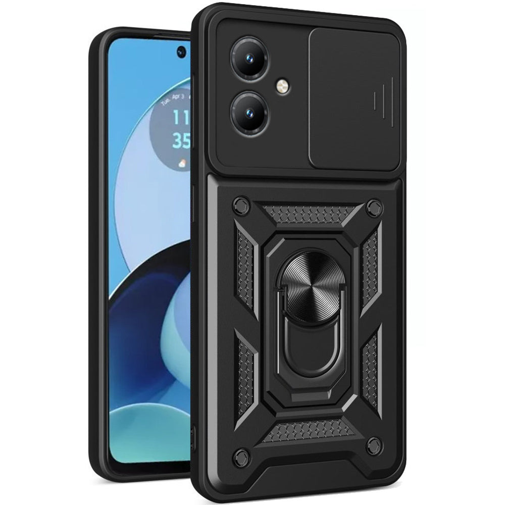 Custodia per Motorola Moto G14, Techsuit, CamShield, Nera