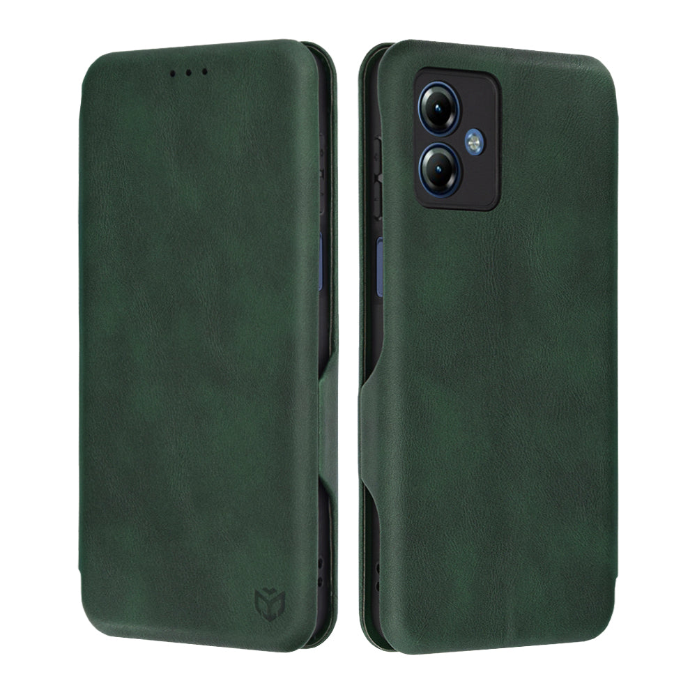 Custodia per Motorola Moto G14, Techsuit, Safe Wallet Plus, Verde