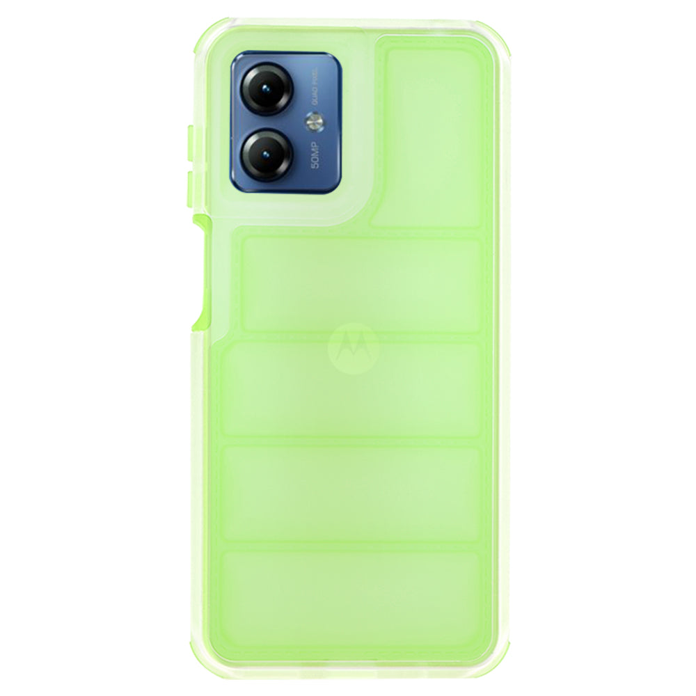 Custodia per Motorola Moto G14, Techsuit, Wave Shield, Verde