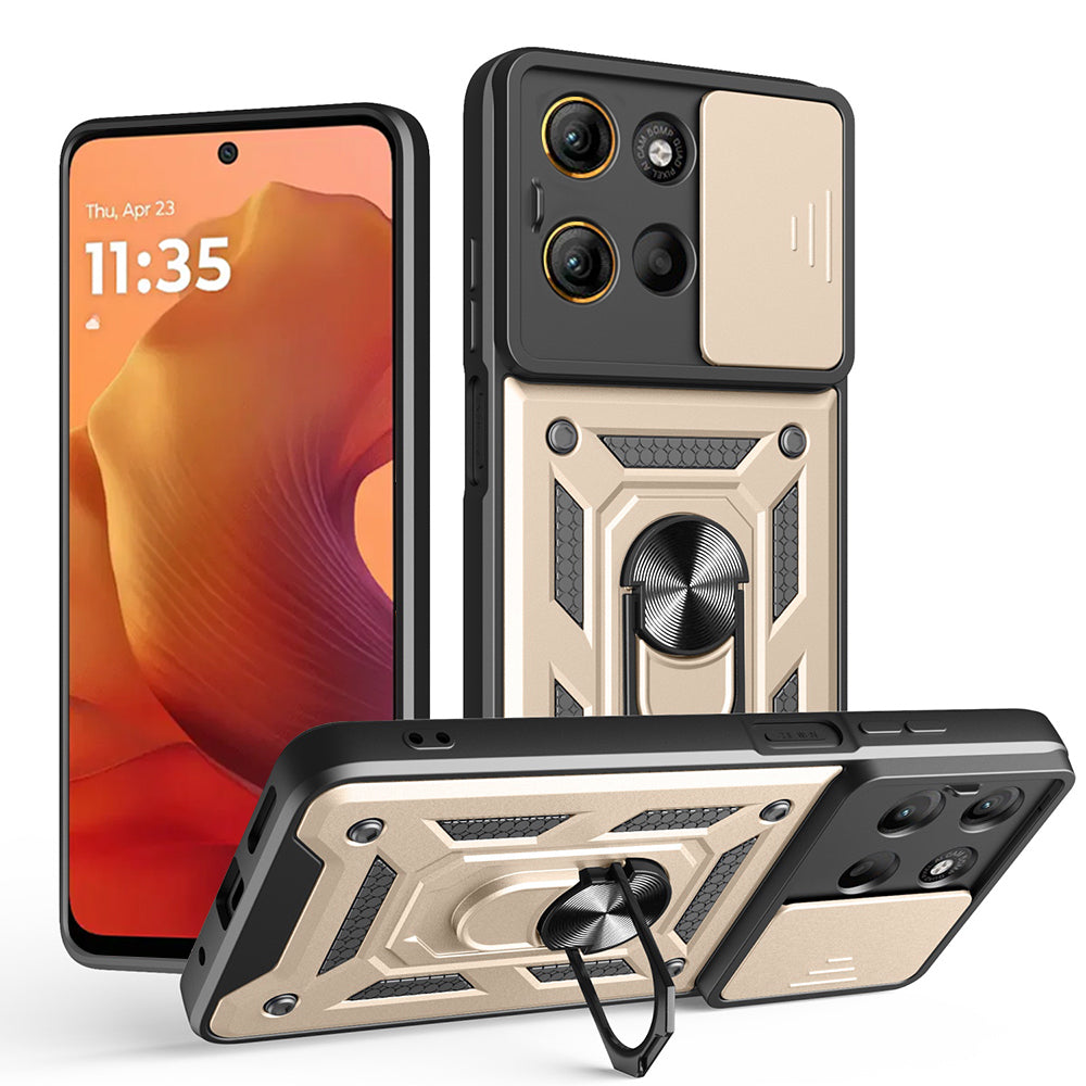 Custodia per Motorola Moto G15 / G15 Power, Techsuit, CamShield, Dorata