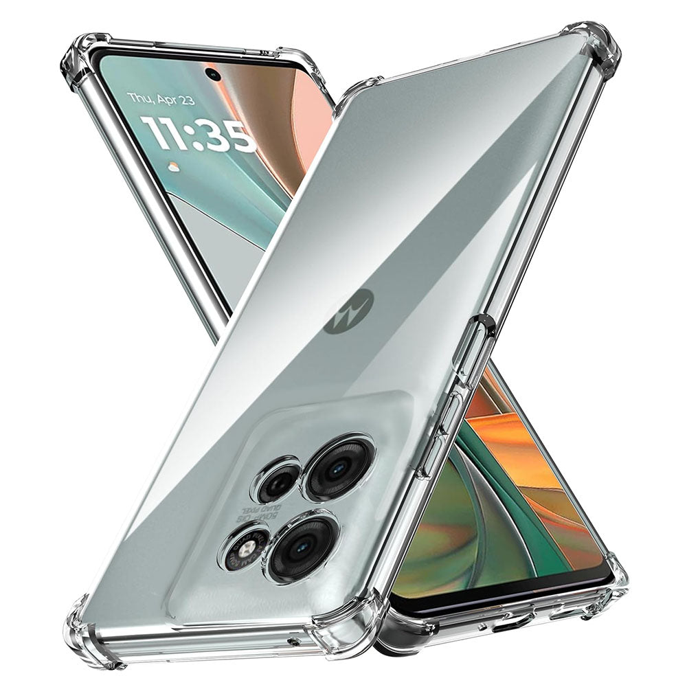 Custodia per Motorola Moto G15 / G15 Power, Techsuit, Shockproof Clear, Trasparente