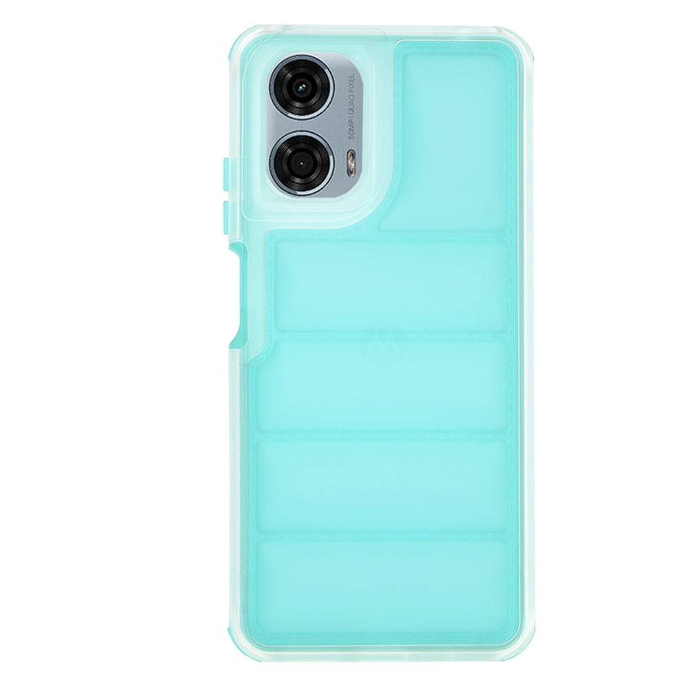 Custodia per Motorola Moto G24 Power, Techsuit, Wave Shield, Turchese
