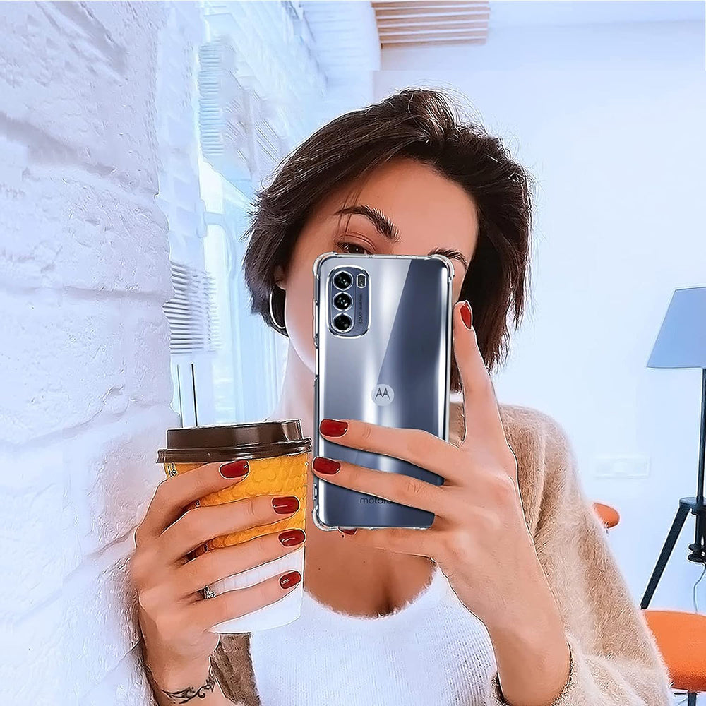 Custodia per Motorola Moto G31 / G41, Techsuit, Shockproof Clear, Trasparente