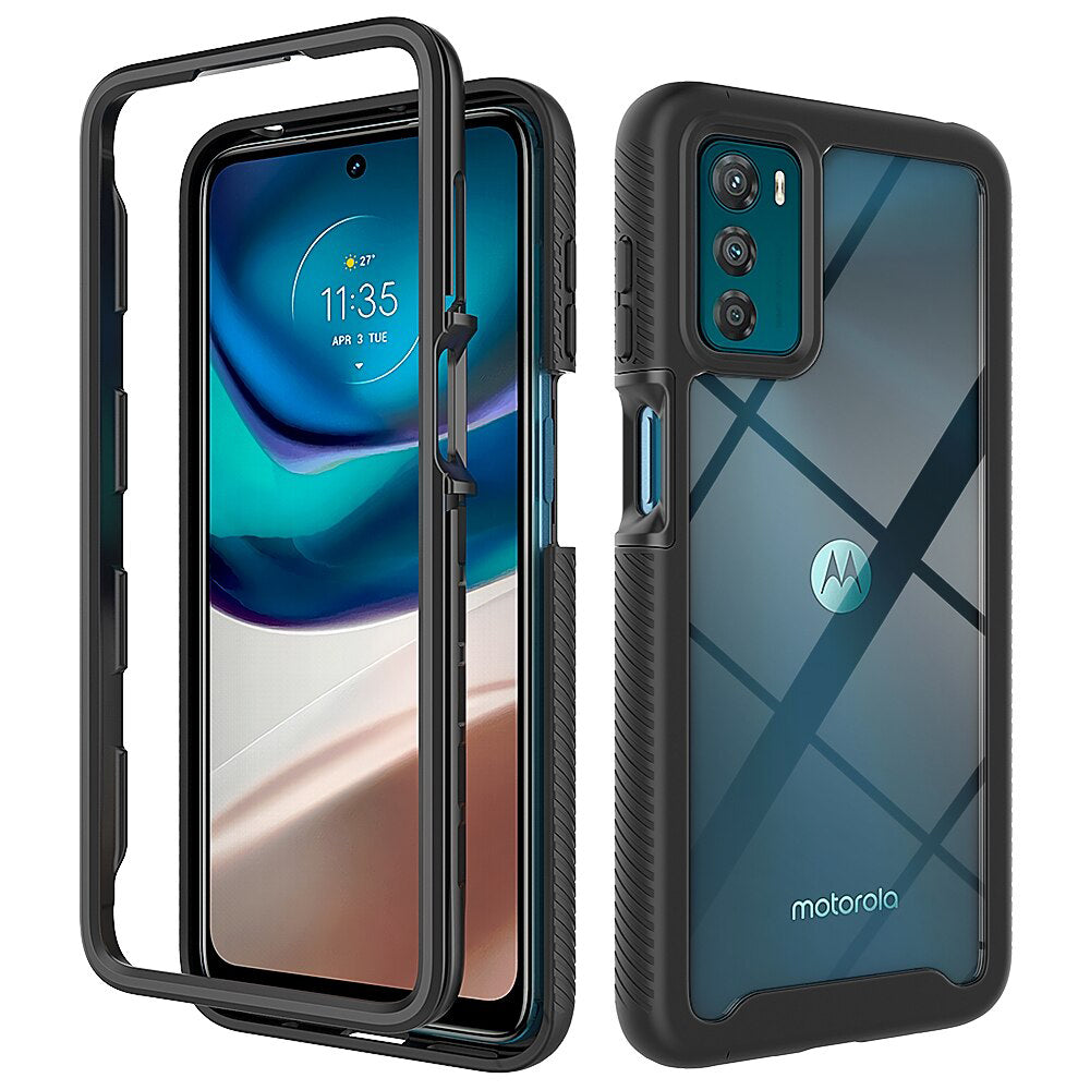 Custodia per Motorola Moto G42, Techsuit, Defense360 Pro, Nera