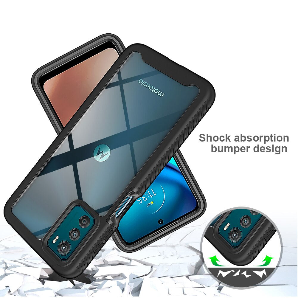 Custodia per Motorola Moto G42, Techsuit, Defense360 Pro, Nera
