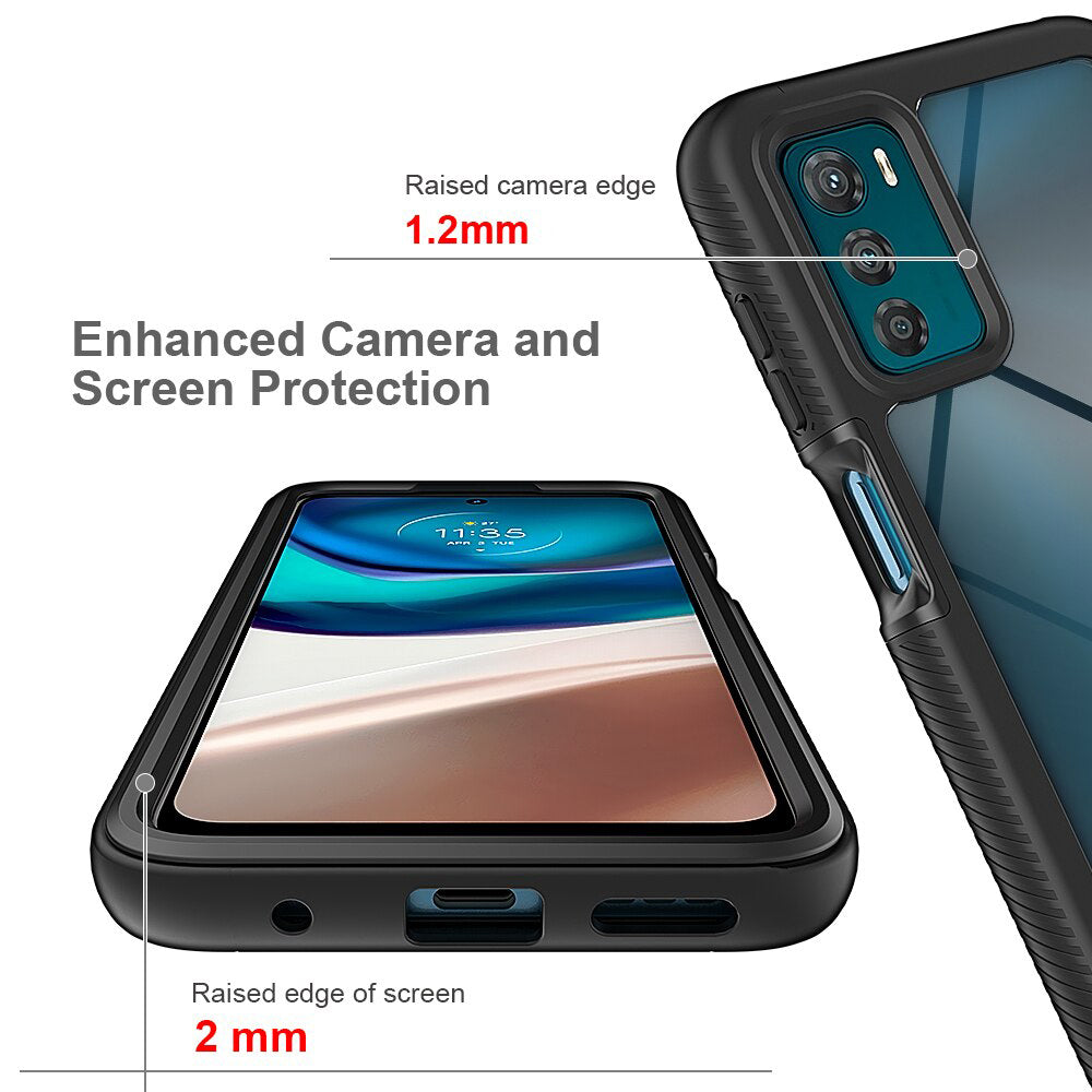 Custodia per Motorola Moto G42, Techsuit, Defense360 Pro, Nera
