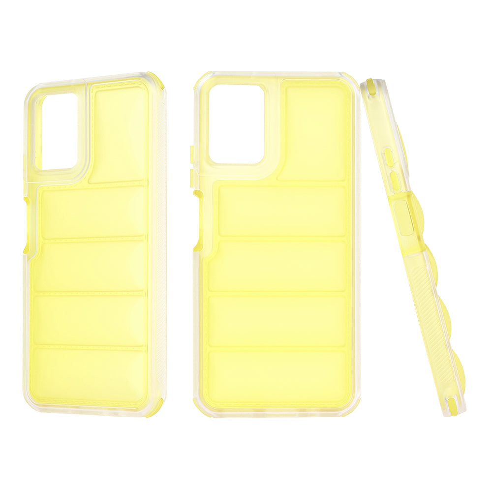 Custodia per Motorola Moto G45 / G34, Techsuit, Wave Shield, Gialla