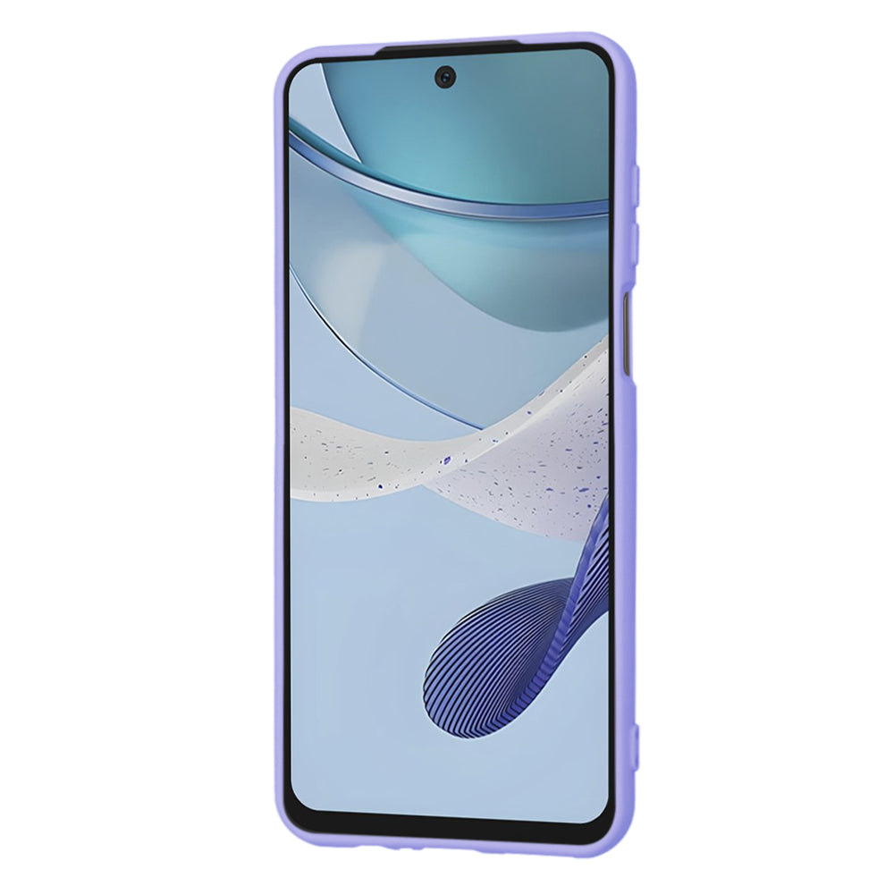 Custodia per Motorola Moto G53, Techsuit, SoftFlex, Viola Chiaro