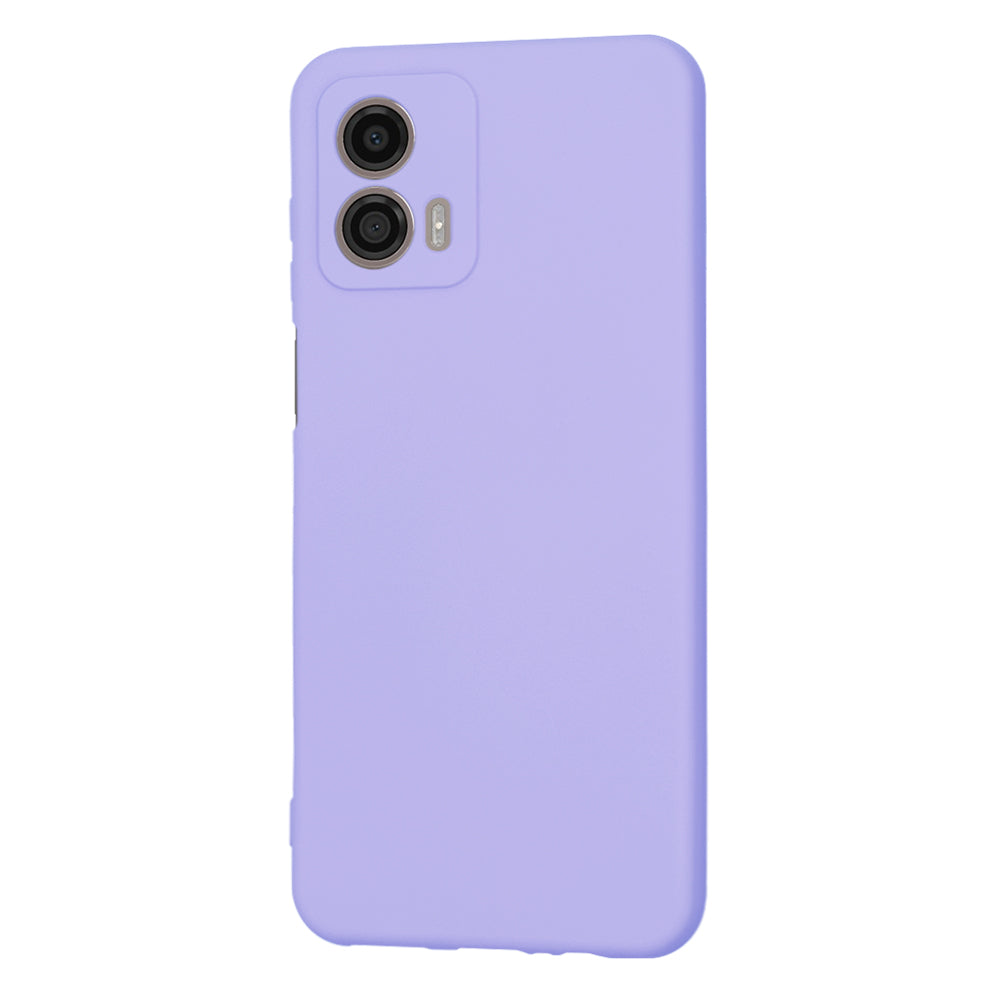 Custodia per Motorola Moto G53, Techsuit, SoftFlex, Viola Chiaro