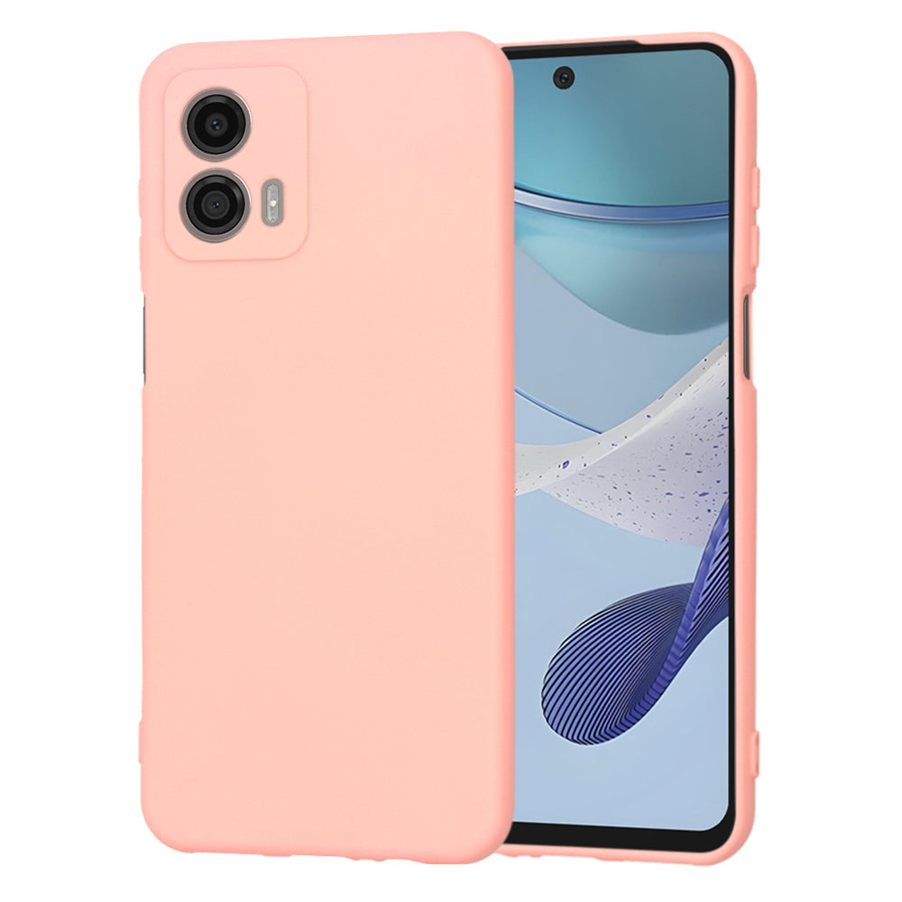 Custodia per Motorola Moto G53, Techsuit, SoftFlex, Rosa Chiaro