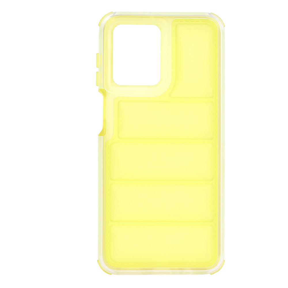 Custodia per Motorola Moto G54, Techsuit, Wave Shield, Gialla