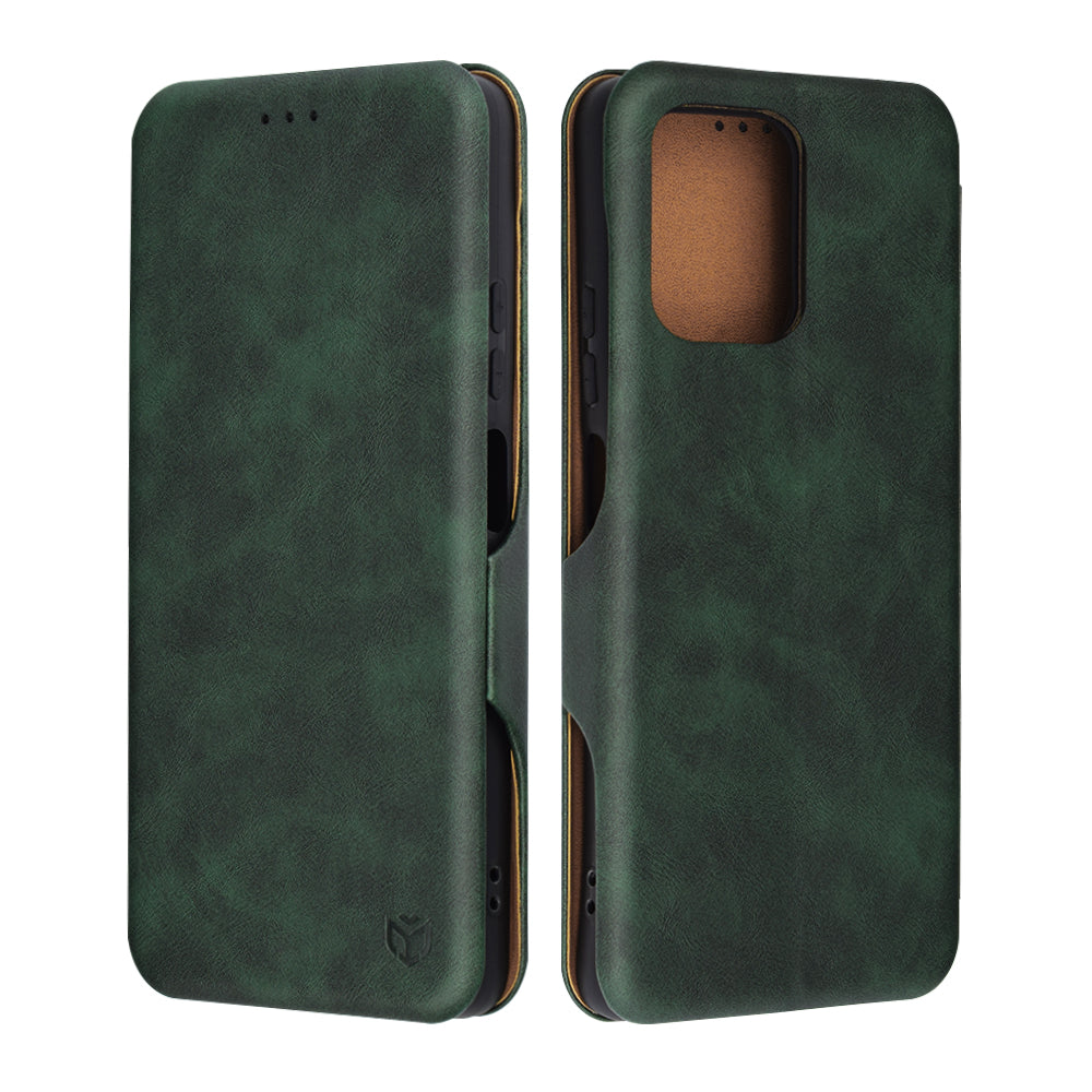 Custodia per Motorola Moto G75, Techsuit, Safe Wallet Plus, Verde