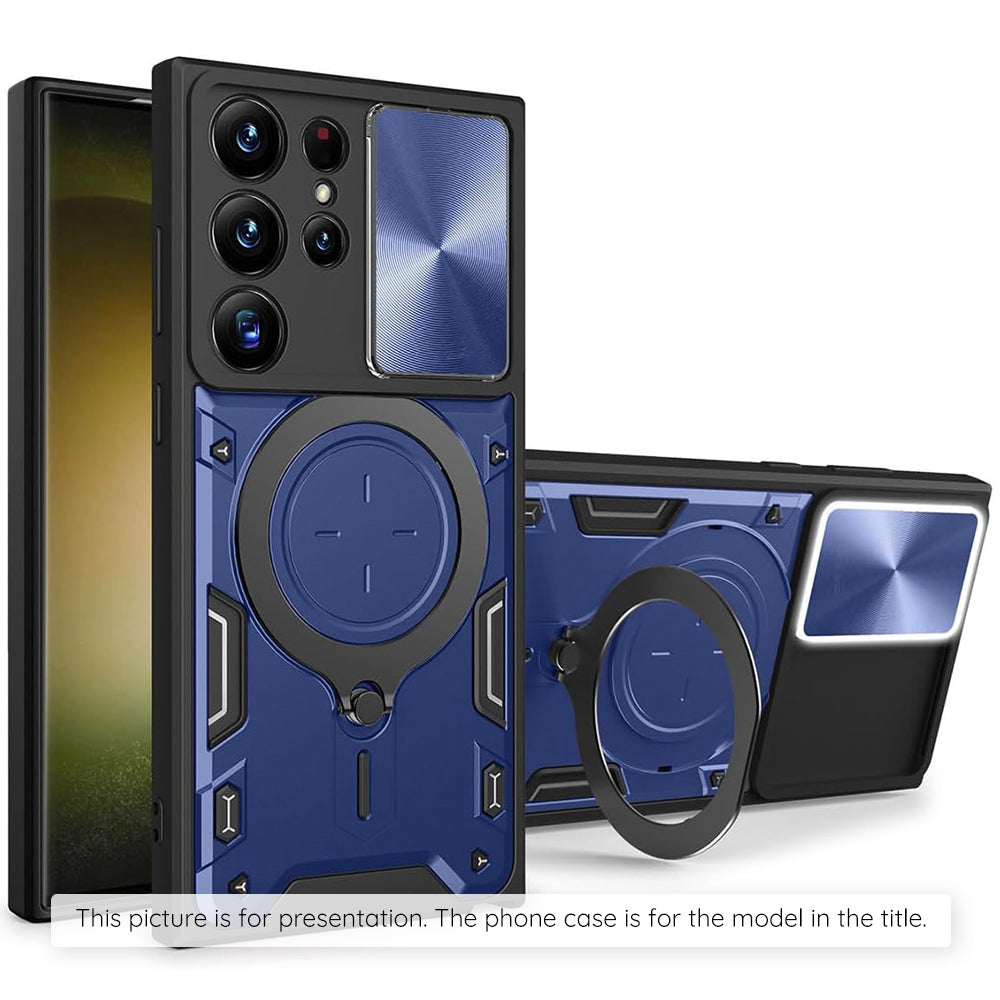 Custodia per Motorola Moto G77 / G67, Techsuit, CamGuard Pro, Blu