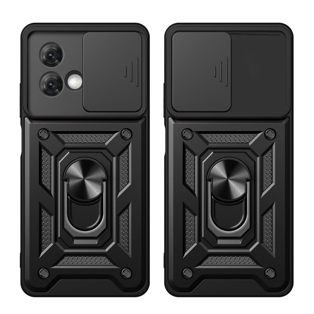 Custodia per Motorola Moto G84, Techsuit, CamShield, Nera