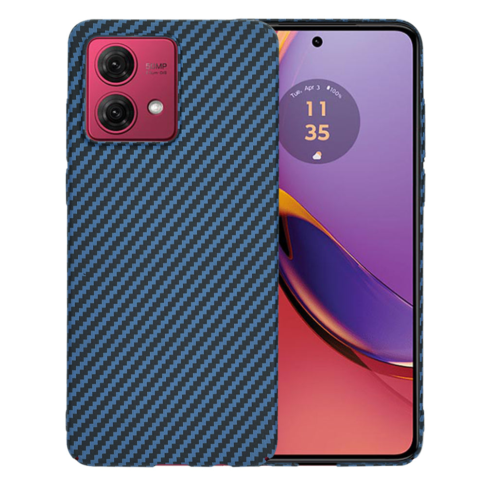 Custodia per Motorola Moto G84, Techsuit, Carbonite FiberShell, Turchese