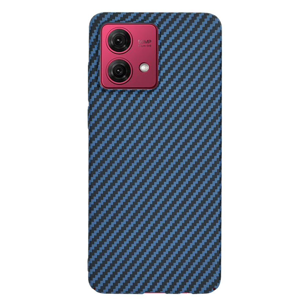 Custodia per Motorola Moto G84, Techsuit, Carbonite FiberShell, Turchese