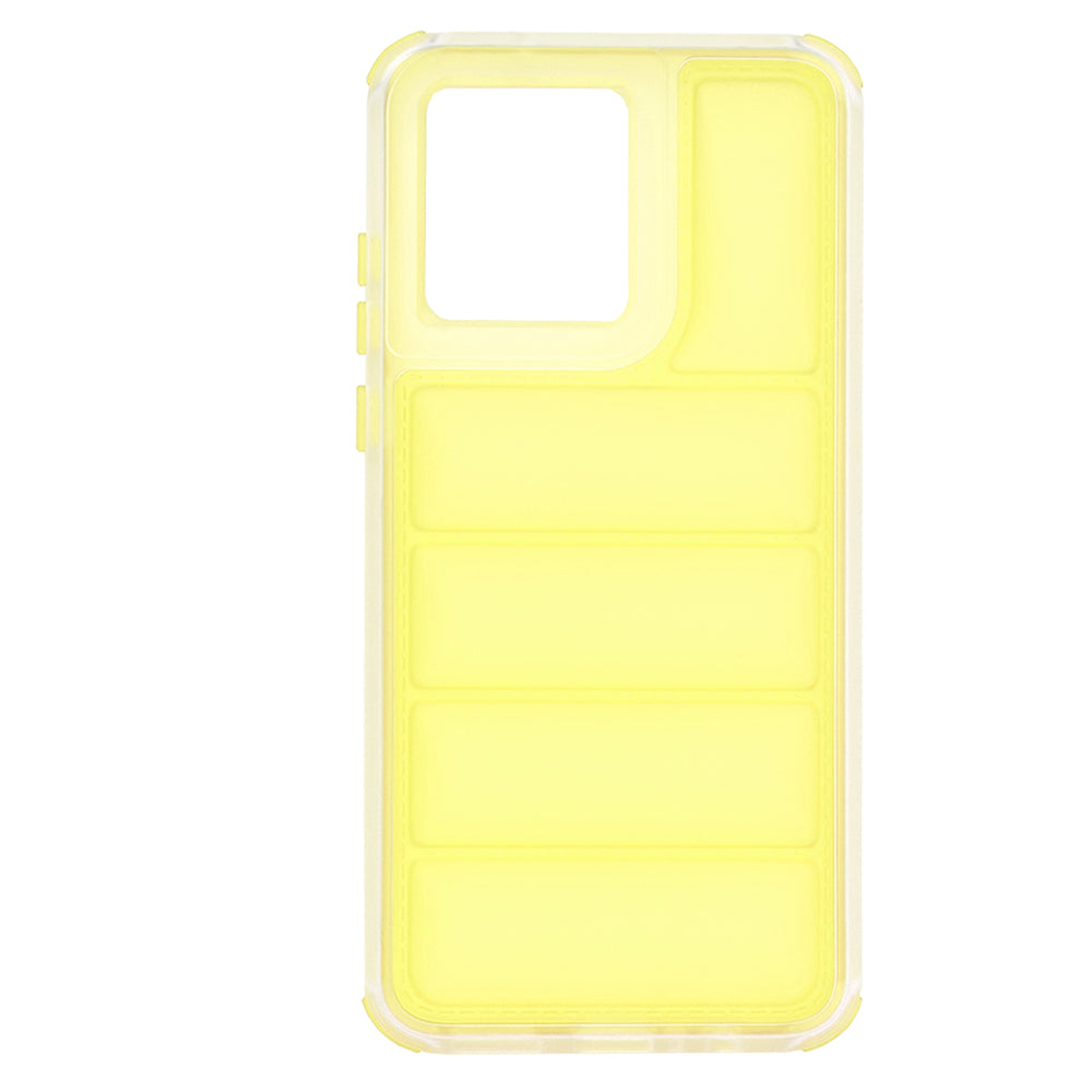 Custodia per Motorola Moto G84, Techsuit, Wave Shield, Gialla