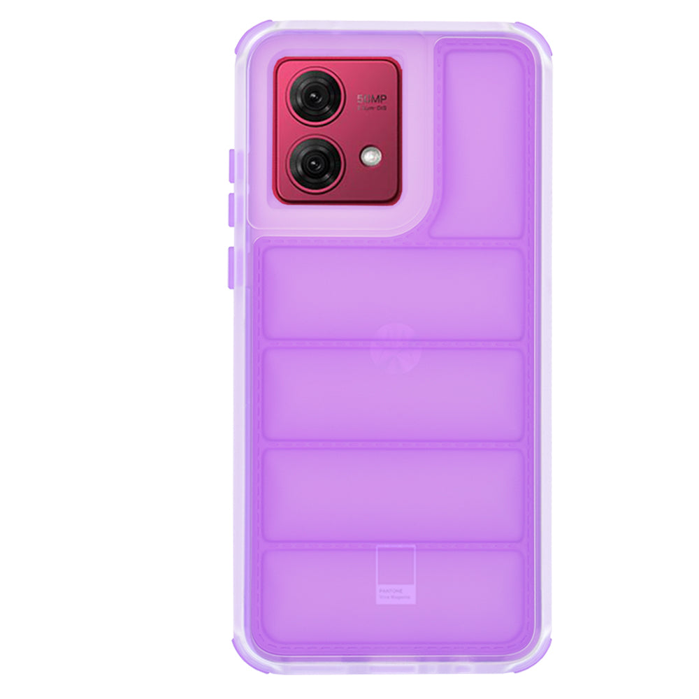 Custodia per Motorola Moto G84, Techsuit, Wave Shield, Viola