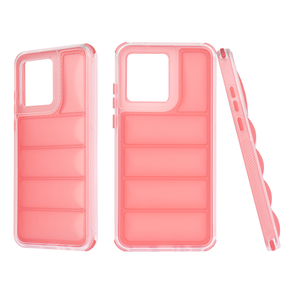 Custodia per Motorola Moto G84, Techsuit, Wave Shield, Rossa