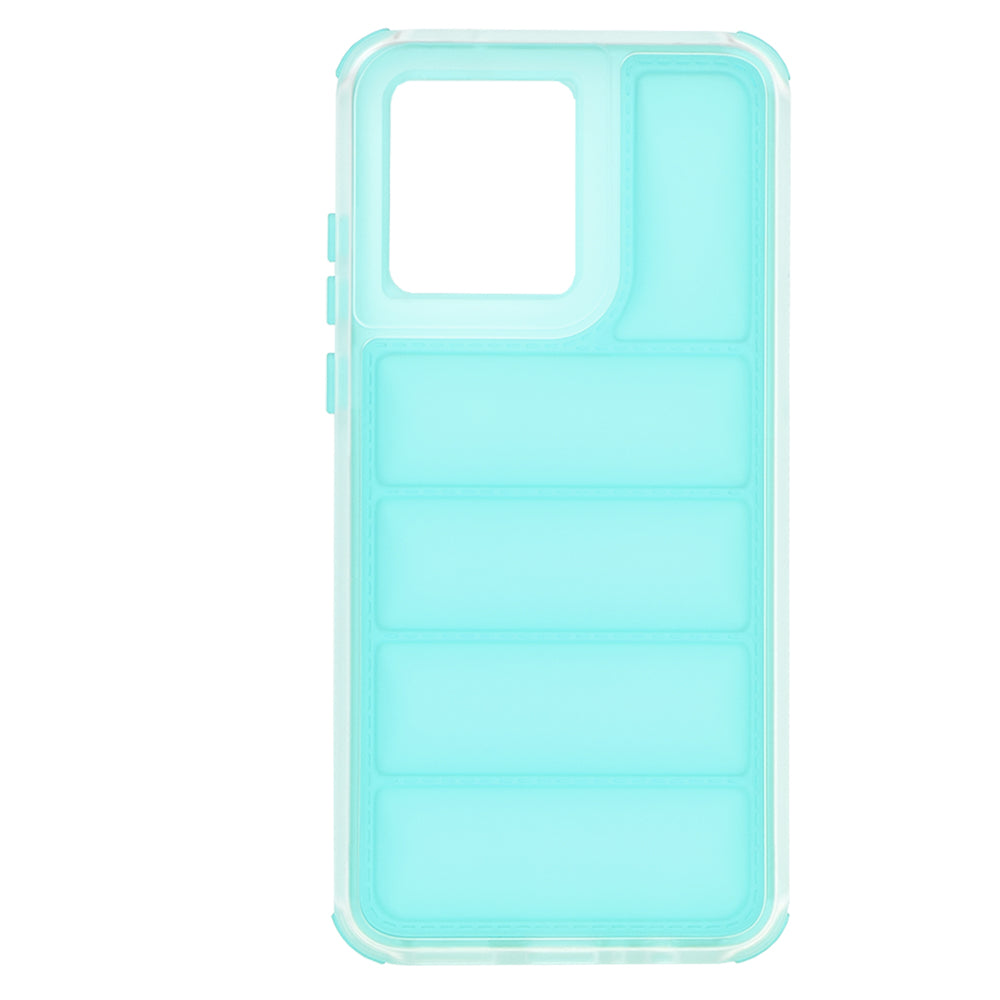 Custodia per Motorola Moto G84, Techsuit, Wave Shield, Turchese