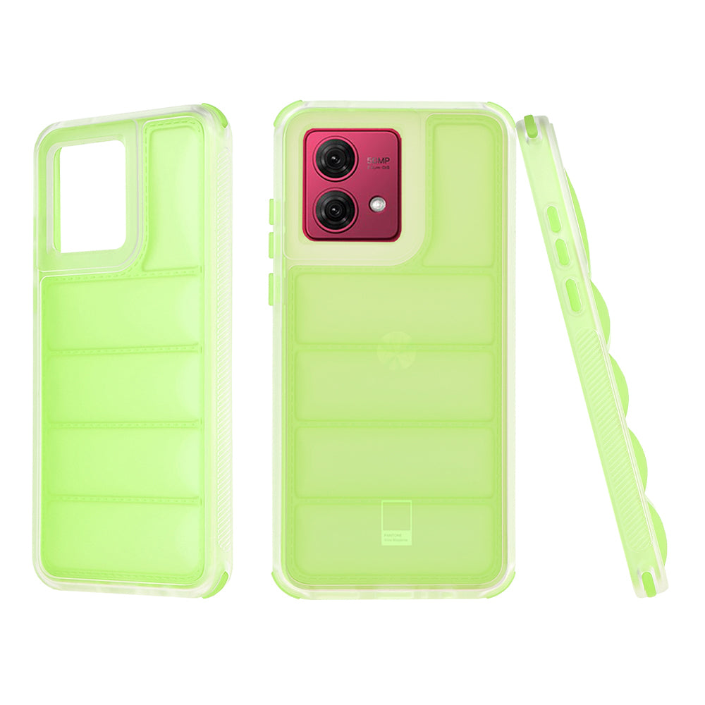 Custodia per Motorola Moto G84, Techsuit, Wave Shield, Verde