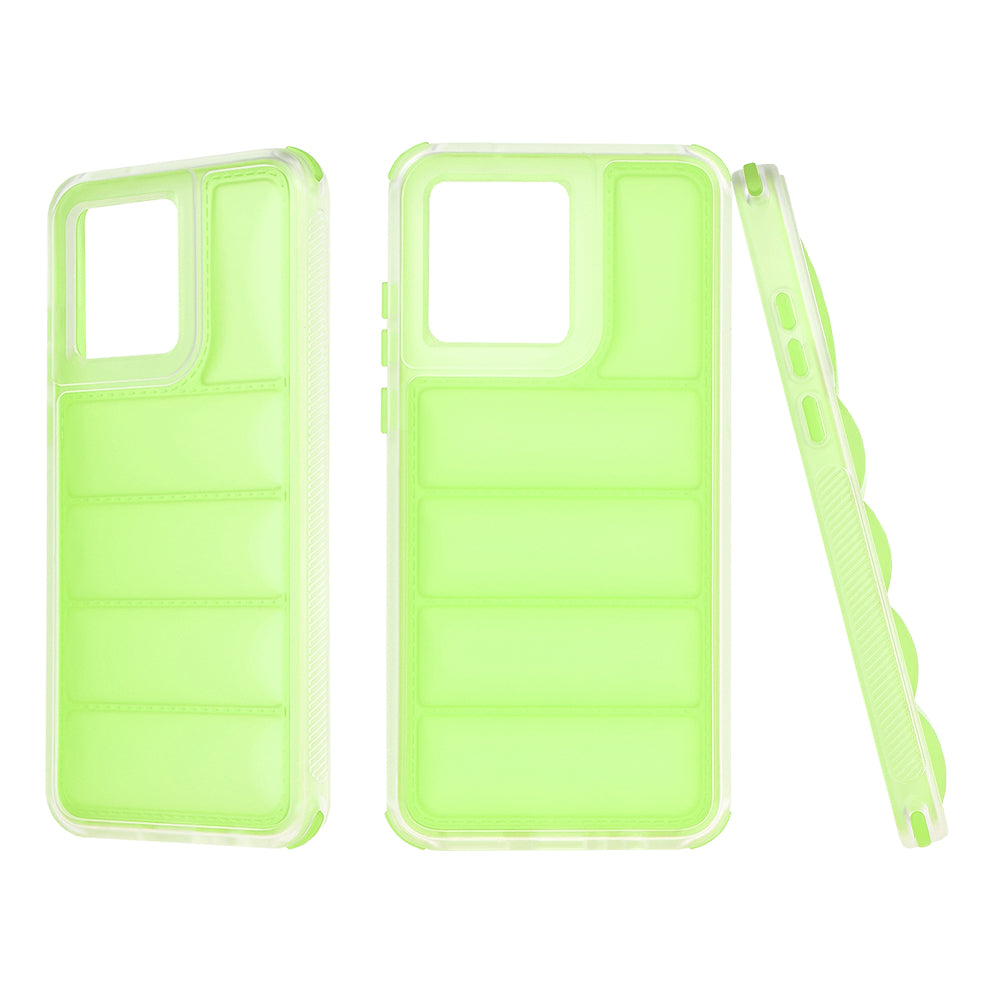 Custodia per Motorola Moto G84, Techsuit, Wave Shield, Verde