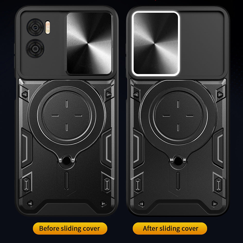 Custodia per Motorola Moto G85, Techsuit, CamGuard Pro, Nera