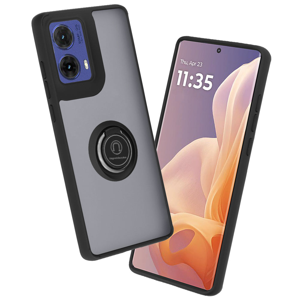 Custodia per Motorola Moto G85, Techsuit, Glinth, Nera