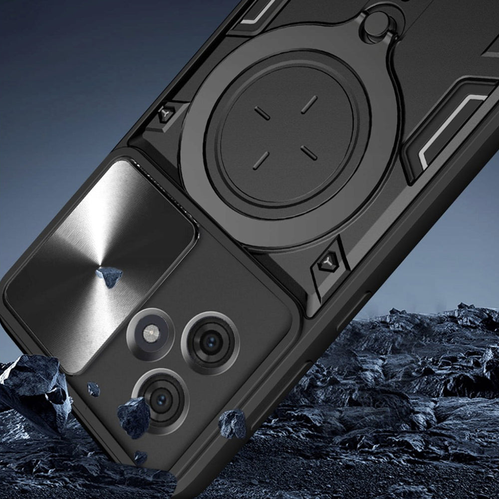 Custodia per Motorola Moto G86 Power, Techsuit, CamGuard Pro, Nera