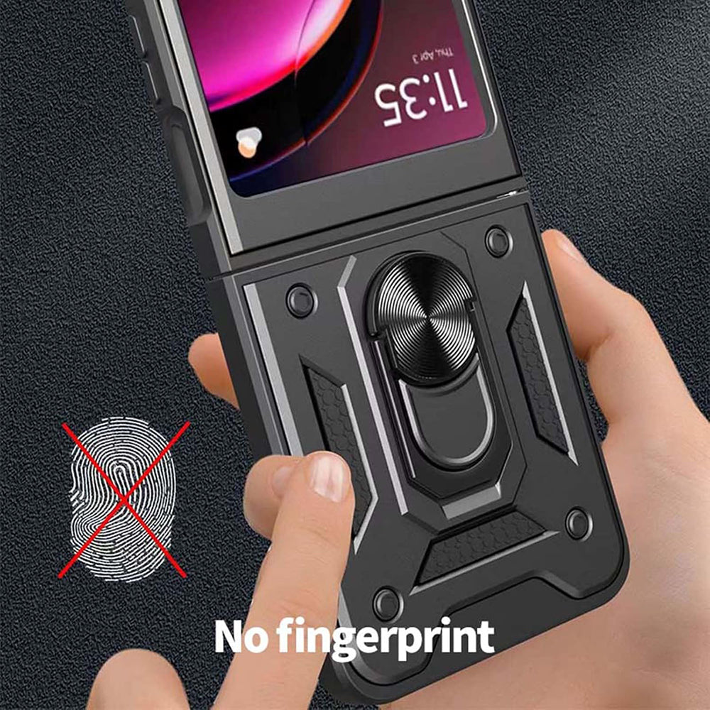 Custodia per Motorola Razr 50 Ultra, Techsuit, CamShield, Blu