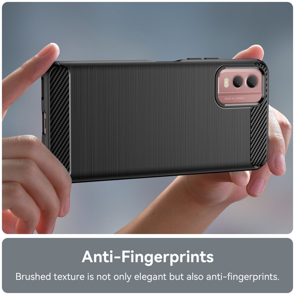 Custodia per Nokia C32, Techsuit, Carbonio, Nera