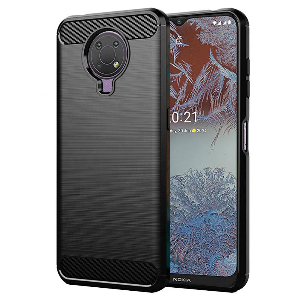 Custodia per Nokia G10 / G20, Techsuit, Carbonio, Nera