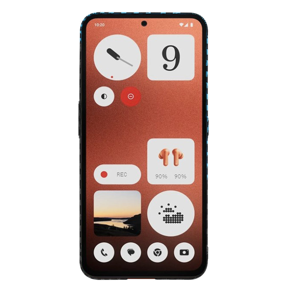 Custodia per Nothing CMF Phone 1, Techsuit, Carbonite FiberShell, Nero Bleu